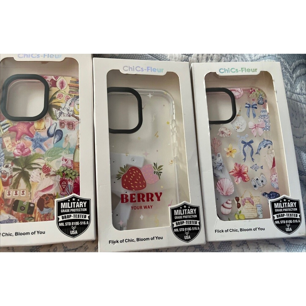 Beach Collage Phone Case | Tropical Floral Sunset Phone Case Lot Of 3!